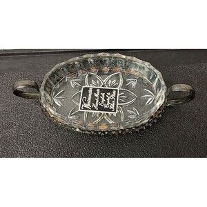 Westminister Handmade English Crystal & Silverplate Candy Jewelry Decor Dish
